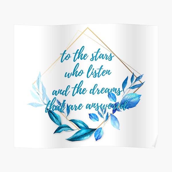 To The Stars Who Listen Posters Redbubble