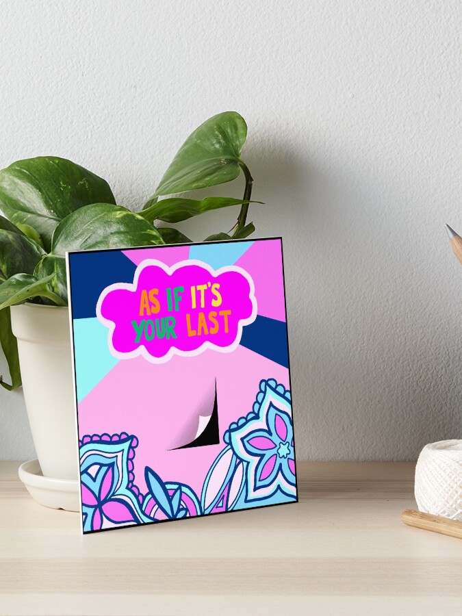 Blackpink As If It S Your Last Mv Inspired Art Sticker Poster Art Board Print By Elatham18 Redbubble