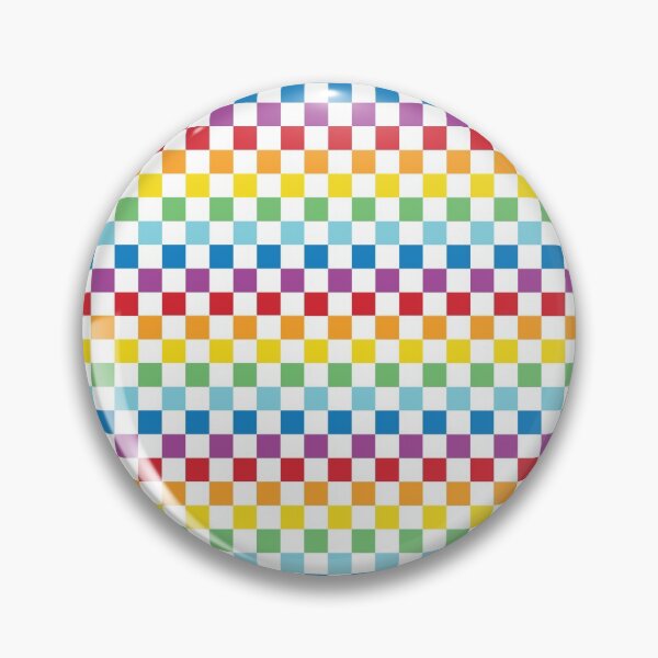 Item preview, 80s Retro Rainbow Checkered Pattern designed and sold by AugustDesign.