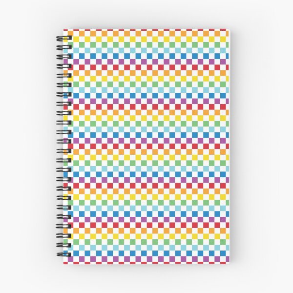 Item preview, 80s Retro Rainbow Checkered Pattern designed and sold by AugustDesign.