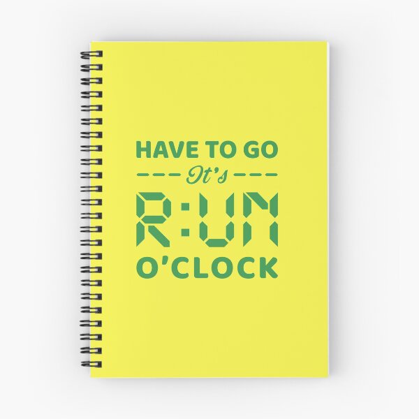 Item preview, Have To Go It's RUN o'clock - Funny Running Quotes -  Yellow,Green, Gray, White - Marathoner Gift, Runner's Gift, Running Gift designed and sold by RaceRunnerz-.
