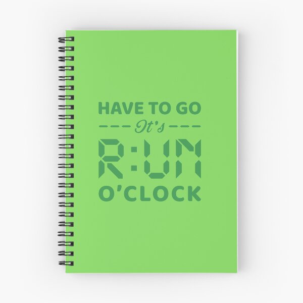 Item preview, Have To Go It's RUN o'clock - Funny Running Quotes -  Green, Gray, White - Marathoner Gift, Runner's Gift, Running Gift designed and sold by RaceRunnerz-.