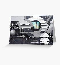 Geometrical Graffiti Greeting Card