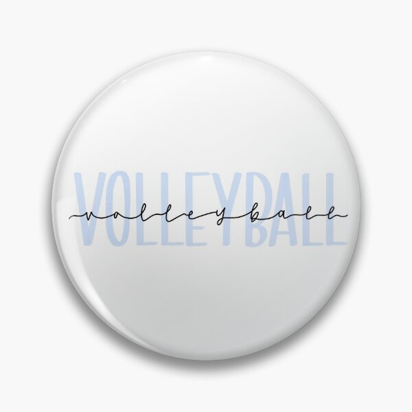 Item preview, Pastel Blue Handlettered Volleyball designed and sold by emu-ejz.