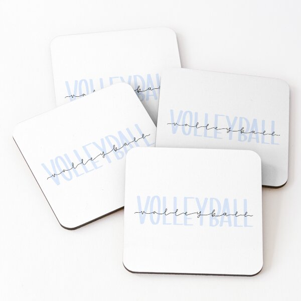 Item preview, Pastel Blue Handlettered Volleyball designed and sold by emu-ejz.