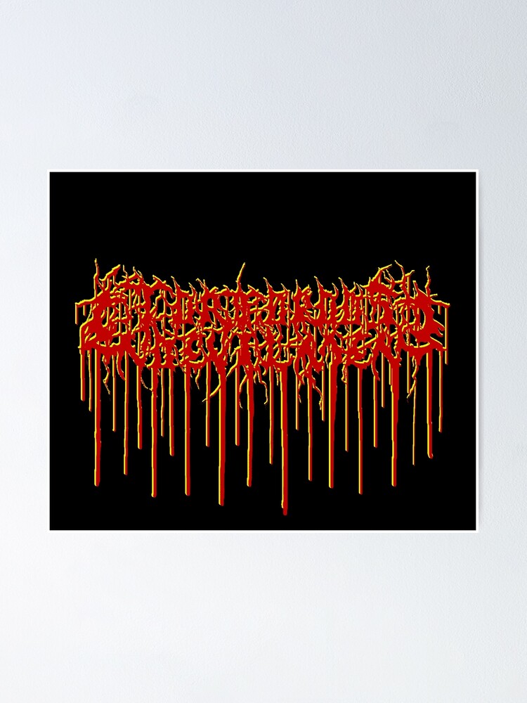 AKIProd Death Metal logo Poster for Sale by AKIProduction