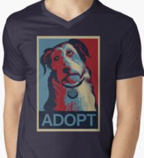 Adopt The Dog Men's V-Neck T-Shirt
