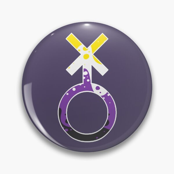 Item preview, Identity Fluid: Nonbinary - Alt. Gender Symbol 2 designed and sold by aevios.