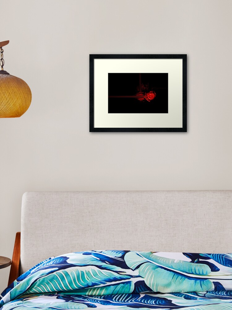Thumbnail 1 of 7, Framed Art Print, Th wounded heart designed and sold by AgnesAM.