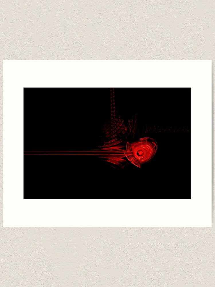 Thumbnail 2 of 3, Art Print, Th wounded heart designed and sold by AgnesAM.