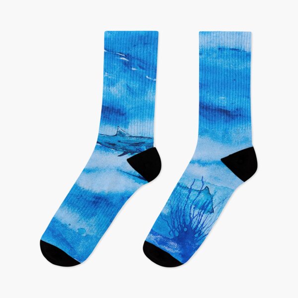 Item preview, Great white in blue designed and sold by Kissart.