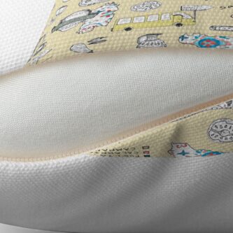 Alternate view of Illustrated Italy Foodie Map Floor Pillow