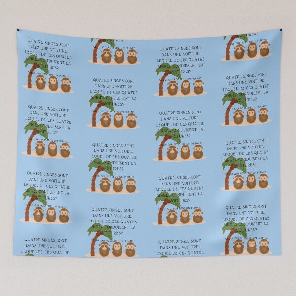 Item preview, Riddle "Singerie" designed and sold by ZAMSHOP972.