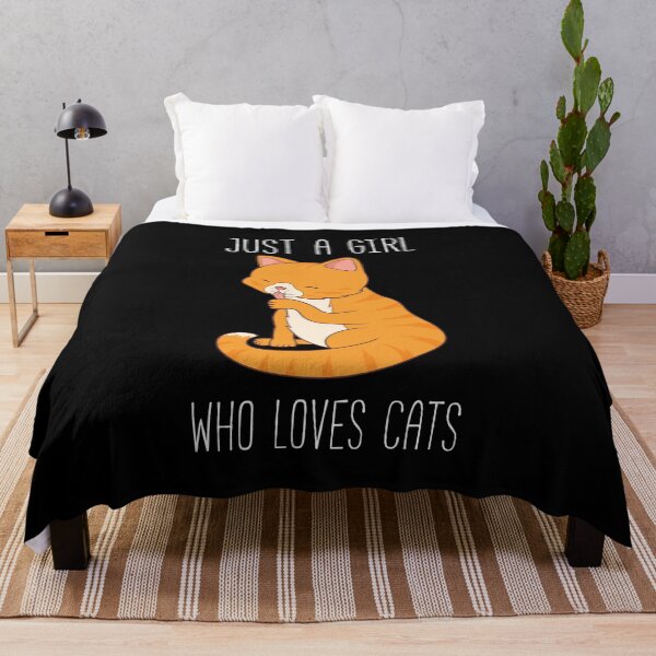 Artikelvorschau, Just A Girl Who Loves Cats - Cat Lover - Cat Graphics entworfen und verkauft von jakehughes2015.