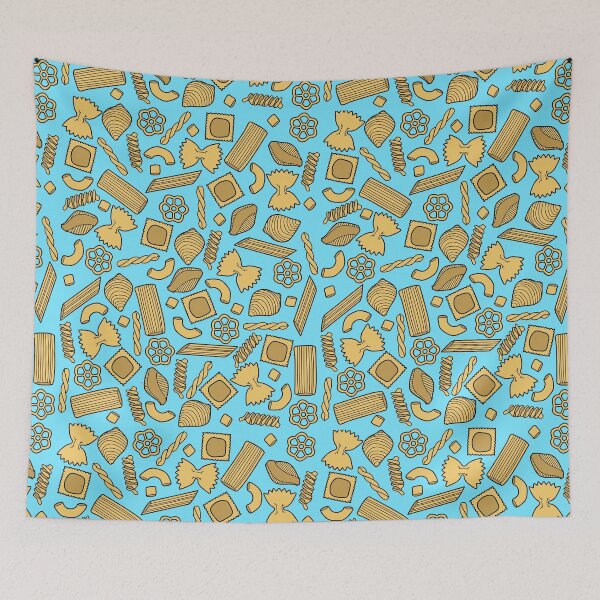 Item preview, Pasta Pattern On Blue designed and sold by NoSaysLion.