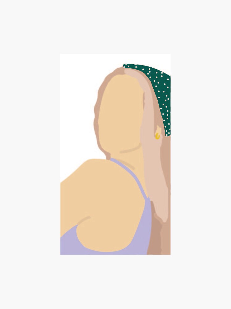 "girl with bandana " Sticker for Sale by CreationsByG Redbubble