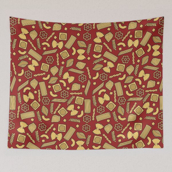 Item preview, Pasta Pattern On Red designed and sold by NoSaysLion.