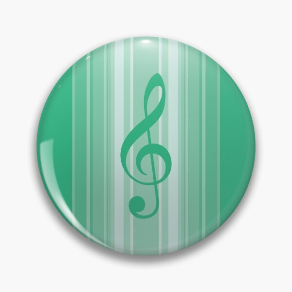 Item preview, Treble Clef Vertical Stripes Green designed and sold by RetroNeon.