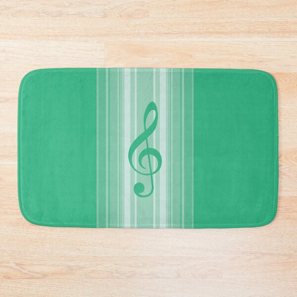 Item preview, Treble Clef Vertical Stripes Green designed and sold by RetroNeon.