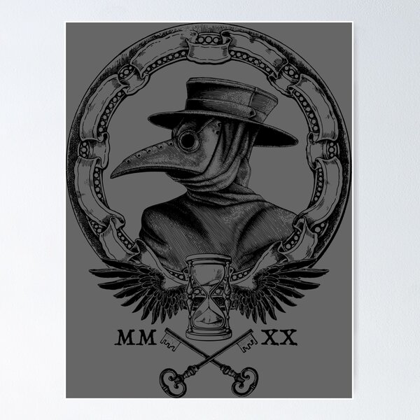 Vintage Plague Doctor Sticker for Sale by RavenWake