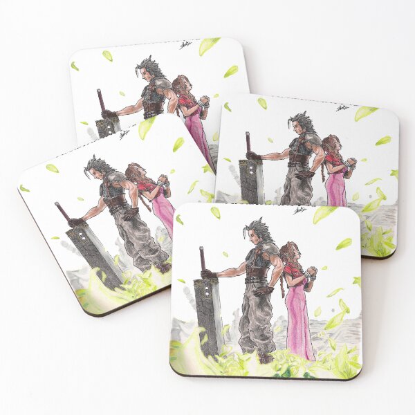 Item preview, Final Fantasy VII Crisis Core - Zack & Aerith designed and sold by samuraipratik.