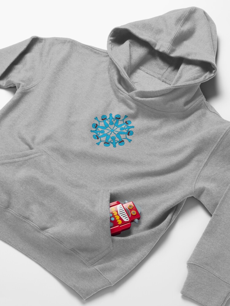 Alternate view of Mr. Meeseeks Mandala Kids Pullover Hoodie