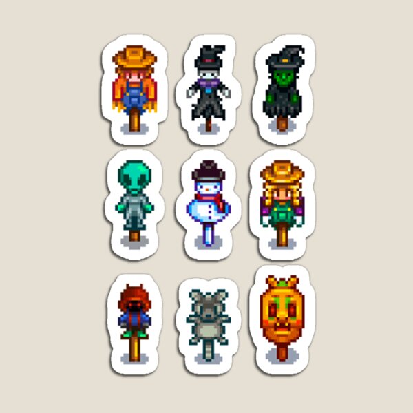 Stardew Valley Scarecrow and Rarecrows Magnet