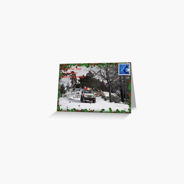 " Santa's Wheels " Greeting Card