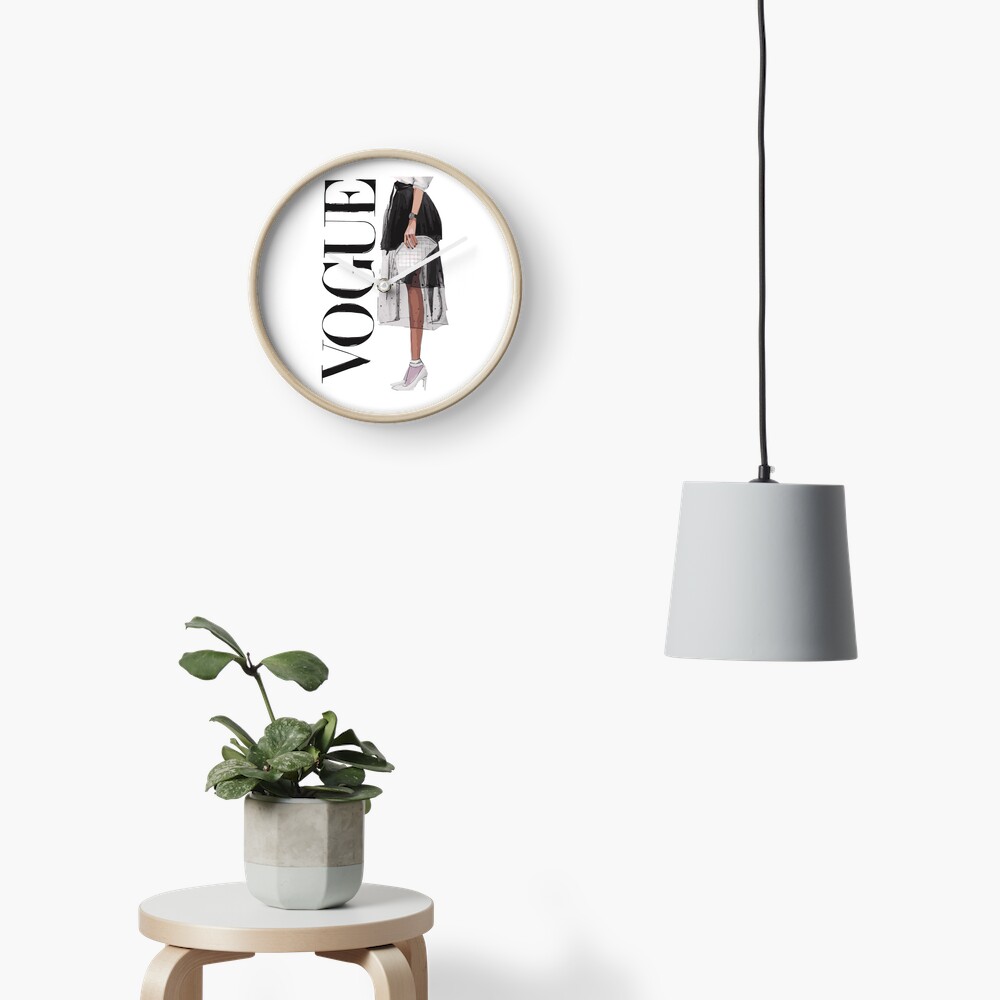 Vogue fashion magazine poster Clock