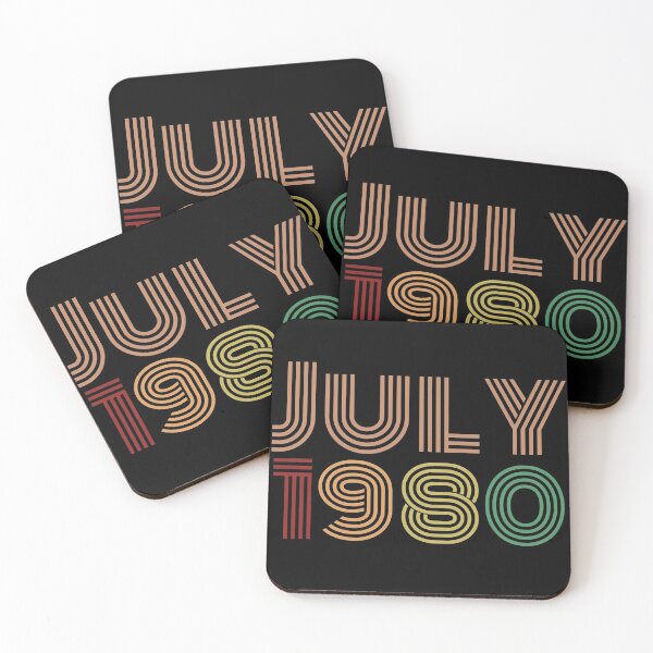 Item preview, Happy 40th Birthday, Happy forties Birthday, born in July 1980 designed and sold by marosharaf.