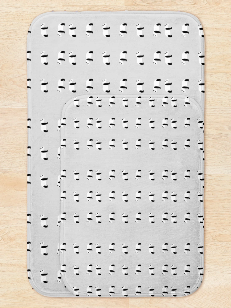 Thumbnail 5 of 6, Bath Mat, Panda Pattern designed and sold by ScaryMath.
