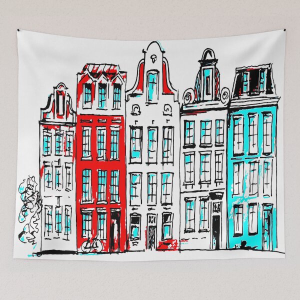 Item preview, Amsterdan Drawing Architecture Netherlans Houses designed and sold by Albaley.