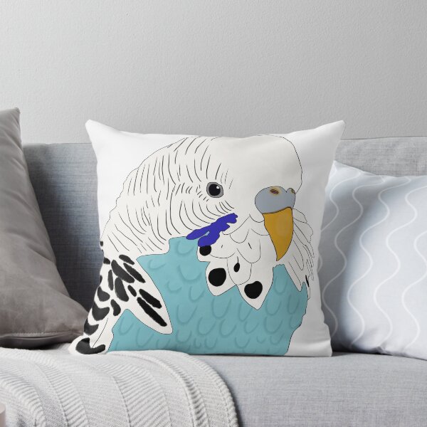 Item preview, Blue female budgie illustration designed and sold by AngelCreates.