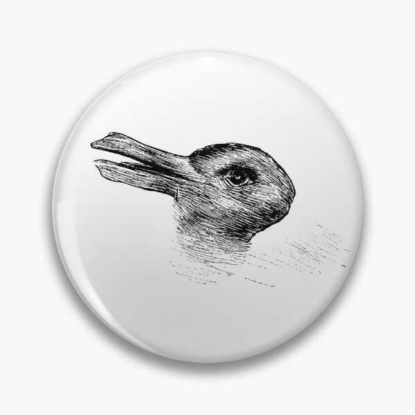 Item preview, Which do you see? Bunny rabbit or duck illusion art  designed and sold by MindChirp.
