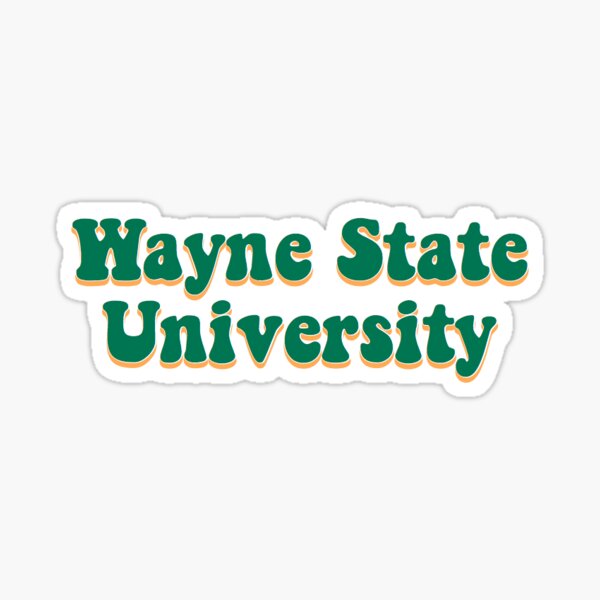 Wayne State sticker Sticker