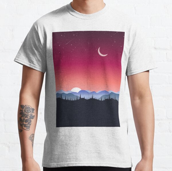 Sunset in the mountains Classic T-Shirt
