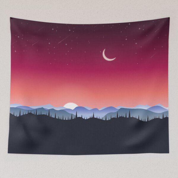 Item preview, Sunset in the mountains designed and sold by Oxanashekh.