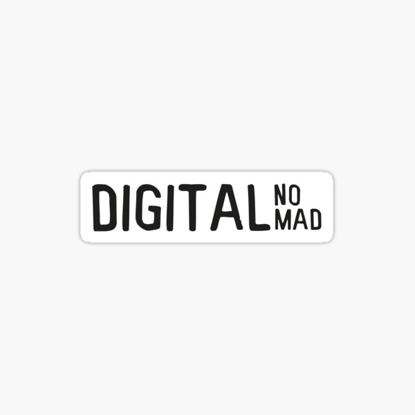 Nómada digital Pegatina