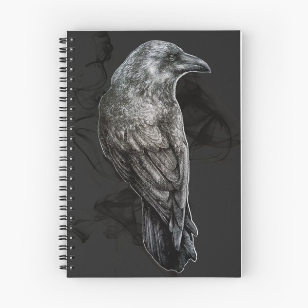 Item preview, Cuervo pájaro gótico cuervo realismo dibujo boceto tatuaje designed and sold by RISHAMA.
