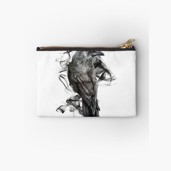 Item preview, crow gothic bird raven realism drawing sketch tattoo designed and sold by RISHAMA.