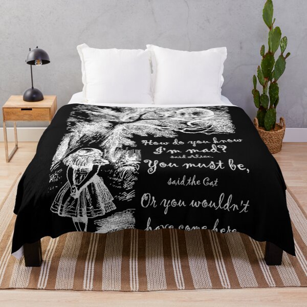 Item preview, Alice In Wonderland Quote - How Do You Know I'm Mad designed and sold by maryedenoa.