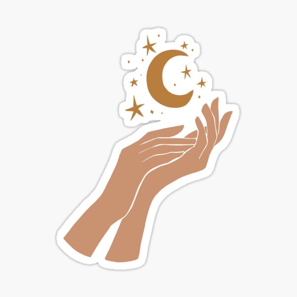 Magic Hands, Moon & Stars 3 Sticker