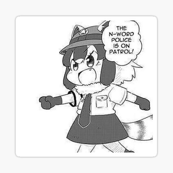 n-word-police-sticker-for-sale-by-stinky-kitty-redbubble