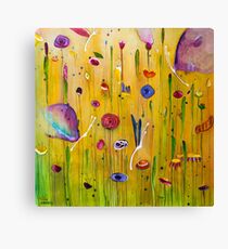 Butterflies & Blooms Canvas Print