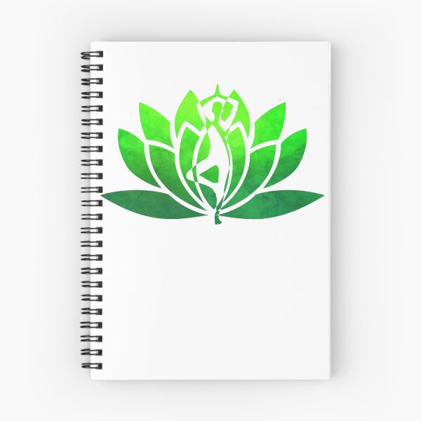Item preview, Bright Green Watercolor Yoga Pose and Lotus Art designed and sold by Fashionmonger.