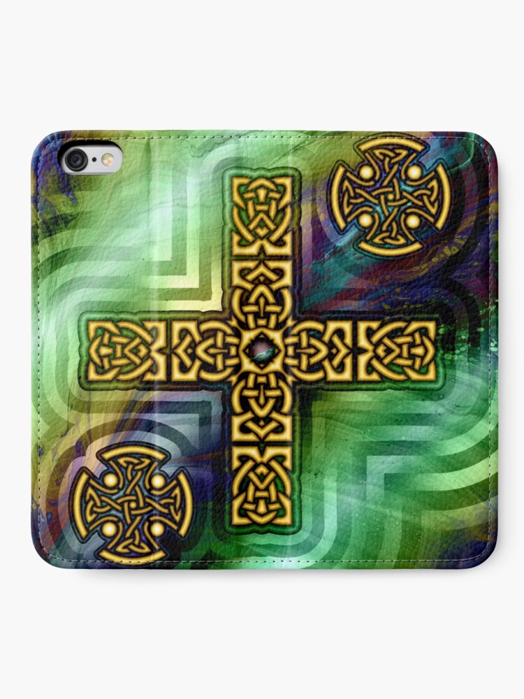 Alternate view of Celtic Cross iPhone Wallet