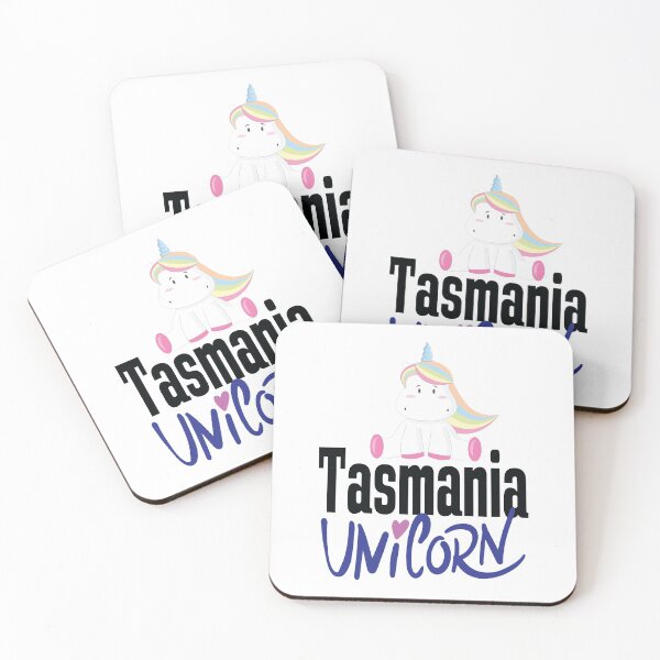 Item preview, Tasmania Unicorn Australia Raised Me Tas Tassie Tasmanian designed and sold by ProjectX23.