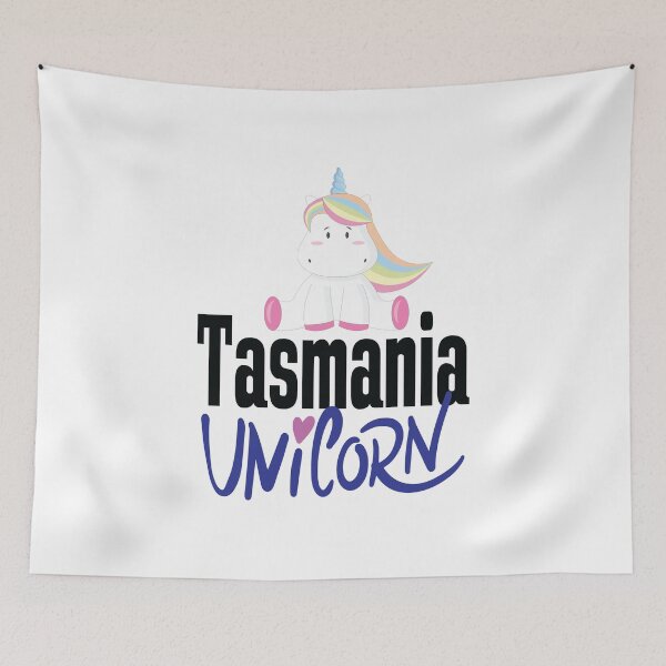 Item preview, Tasmania Unicorn Australia Raised Me Tas Tassie Tasmanian designed and sold by ProjectX23.