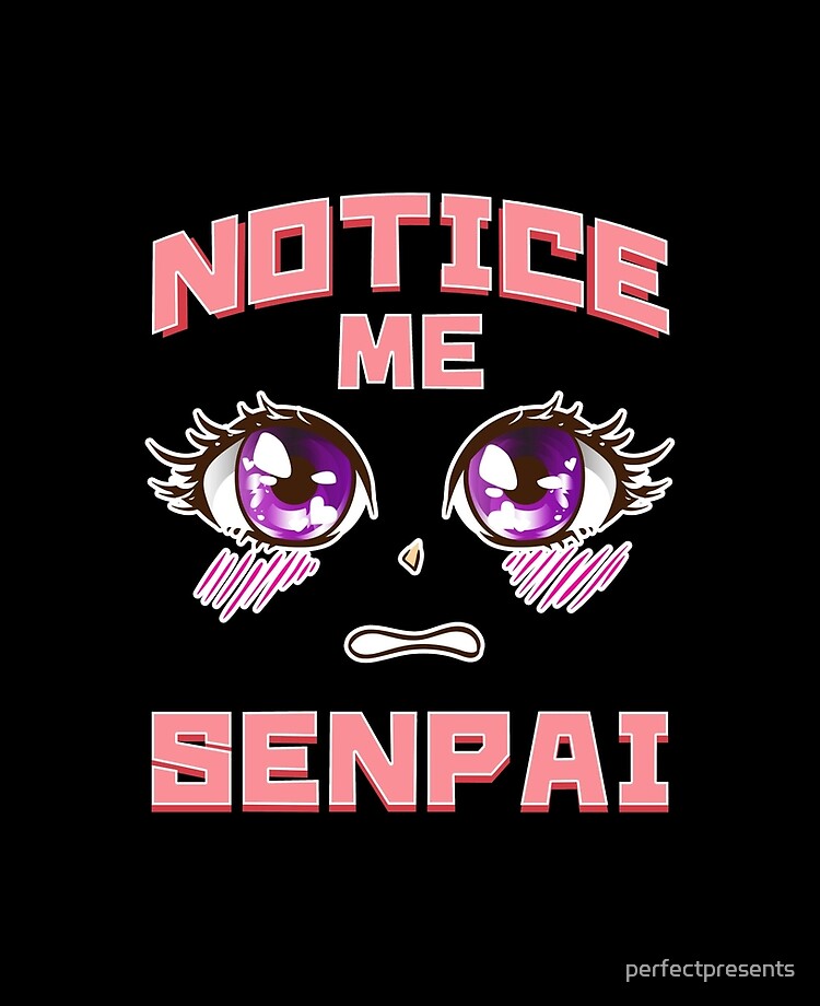 Notice Me Senpai Anime Cute Anime Eyes Japanese Tote Bag by The Perfect  Presents - Pixels