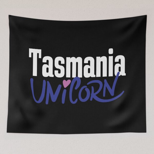 Item preview, Tasmania Unicorn Australia Raised Me Tas Tassie Tasmanian designed and sold by ProjectX23.